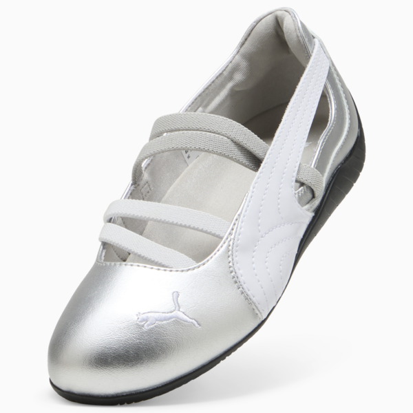 Chatitas Speedcat Metallic para mujer, PUMA Silver-PUMA White, large-ARG