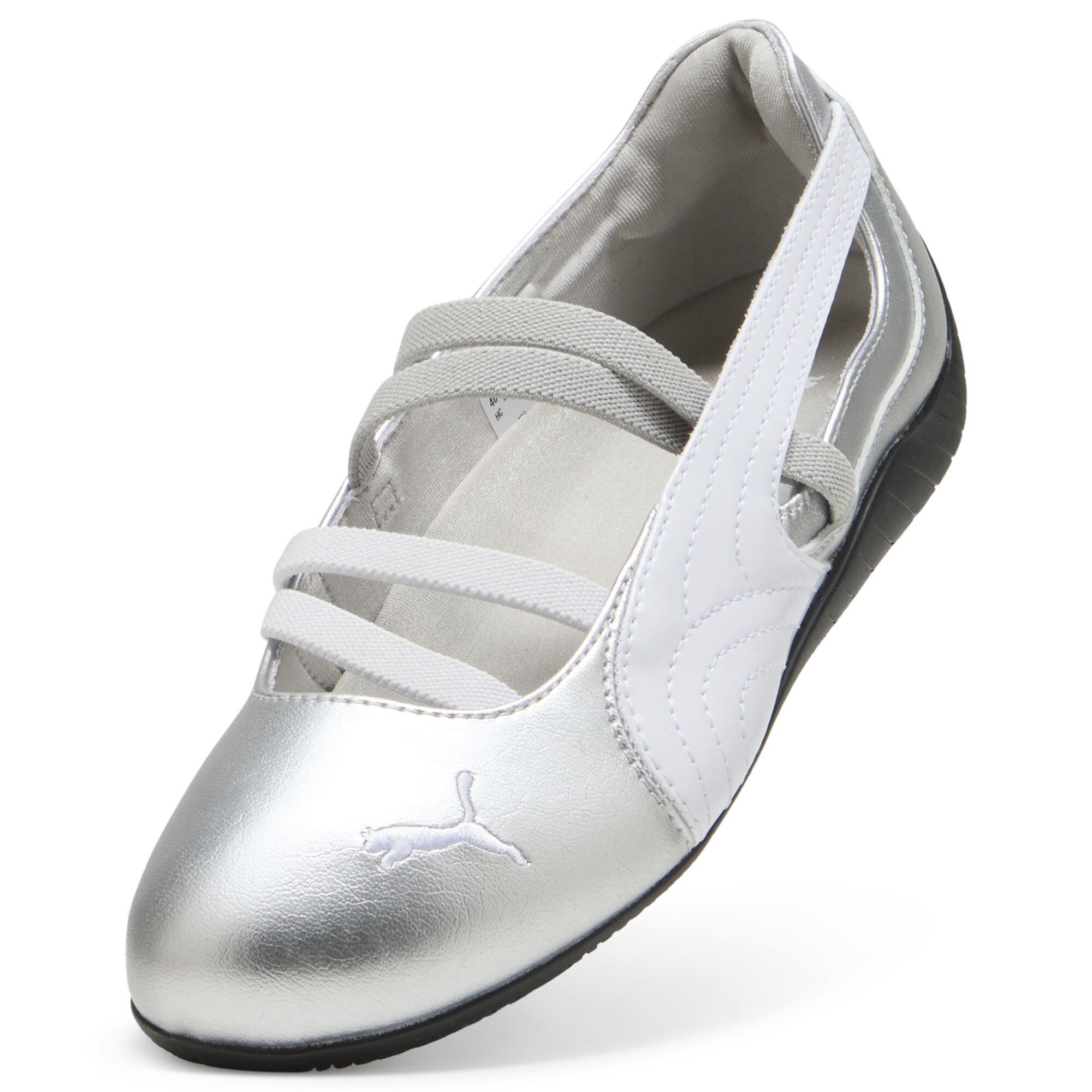 Speedcat Ballet Metallic schoenen voor Dames, Wit/Zilver, Maat 41 | PUMA