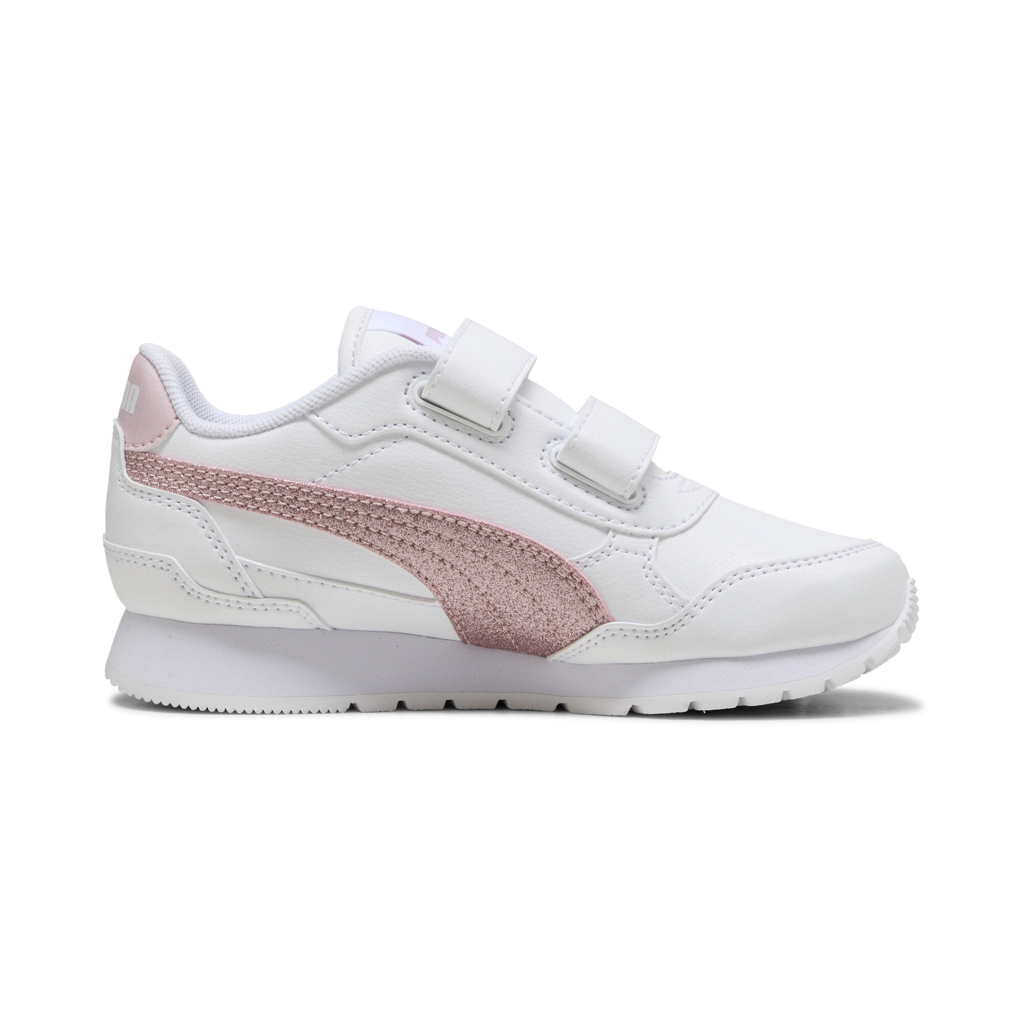 PUMA ST Runner v4 Glitter sneakers voor Dames, Roze/Wit, Maat 29 thumbnail 3