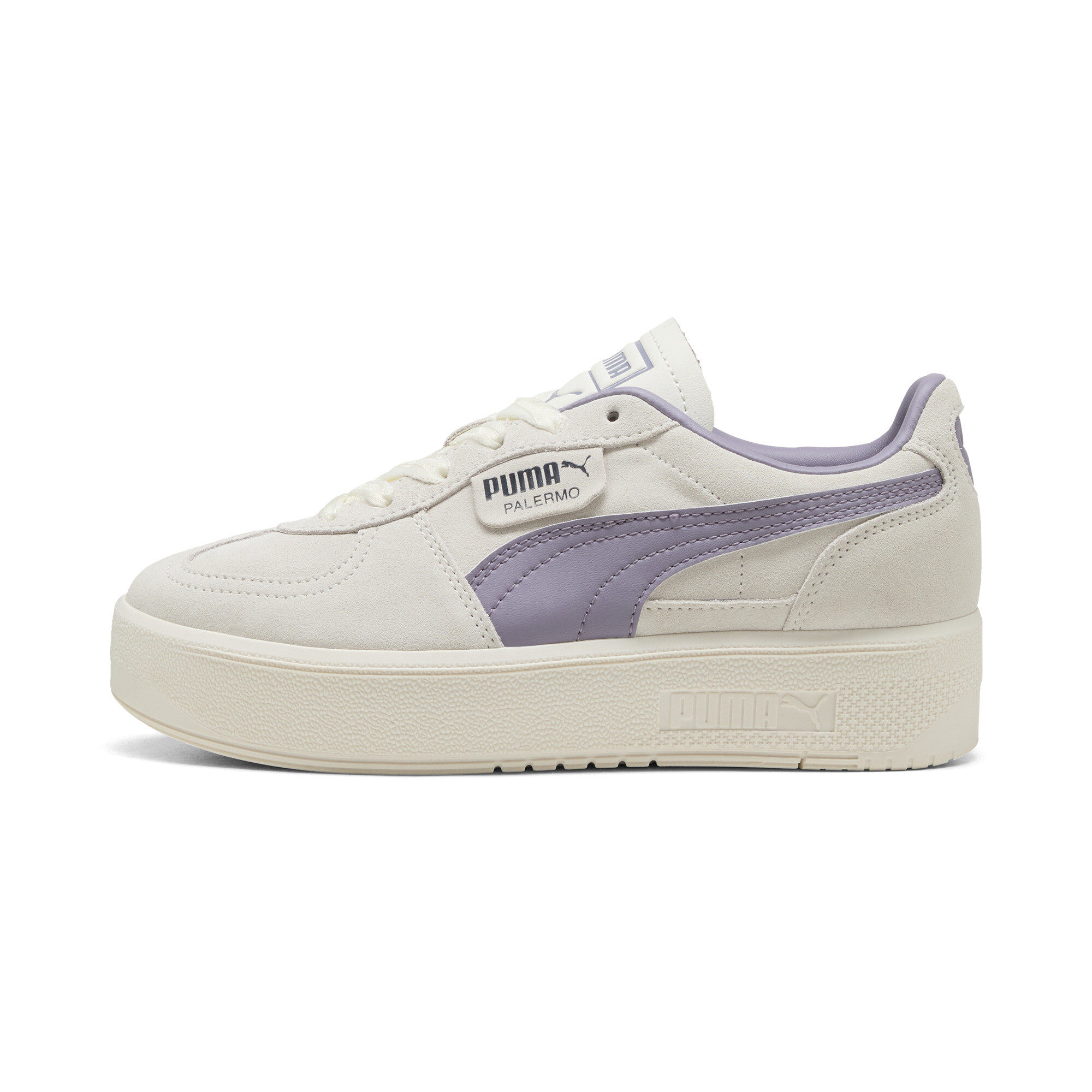 Puma Palermo Elevata Goddess Schuhe Damen | Mit Plain | Warm White/Pale Plum/Galactic Gray | Größe: 37.5