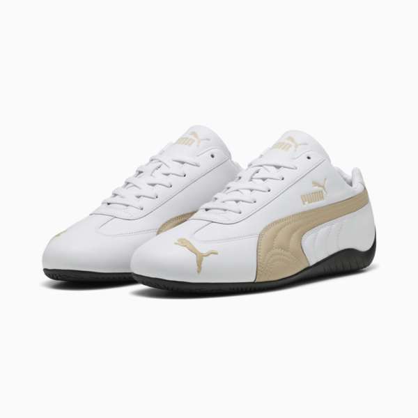 Speedcat Leather Sneakers Unisex, PUMA White-Toasted Almond, large-MEX