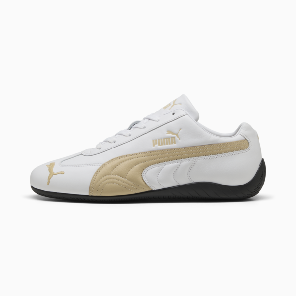 Speedcat Leather Sneakers Unisex, PUMA White-Toasted Almond, large-MEX
