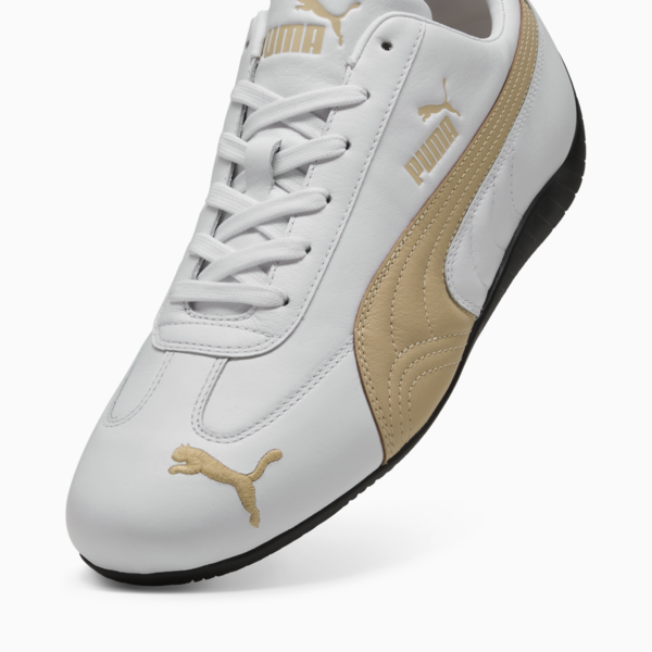Speedcat Leather Sneakers Unisex, PUMA White-Toasted Almond, large-ZAF