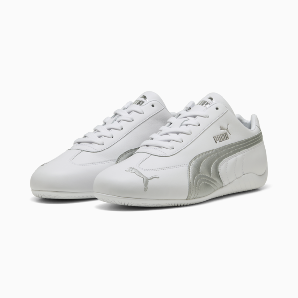 Speedcat Leather Sneakers Unisex, PUMA White-PUMA Silver, large-ZAF