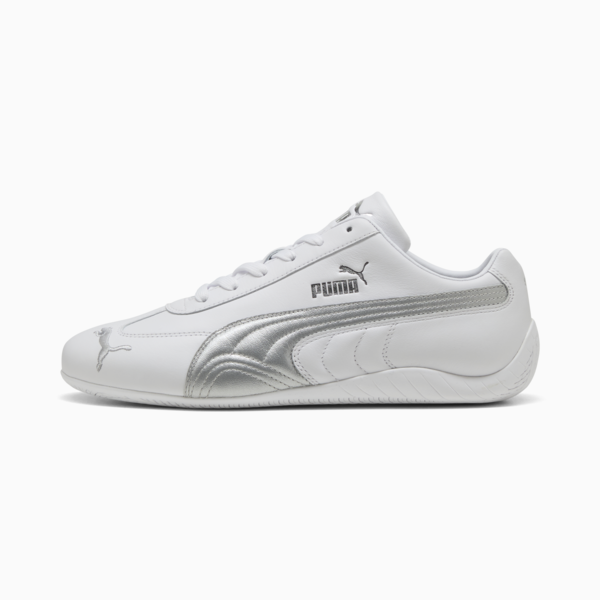 Speedcat Leather Sneakers Unisex, PUMA White-PUMA Silver, large-ZAF