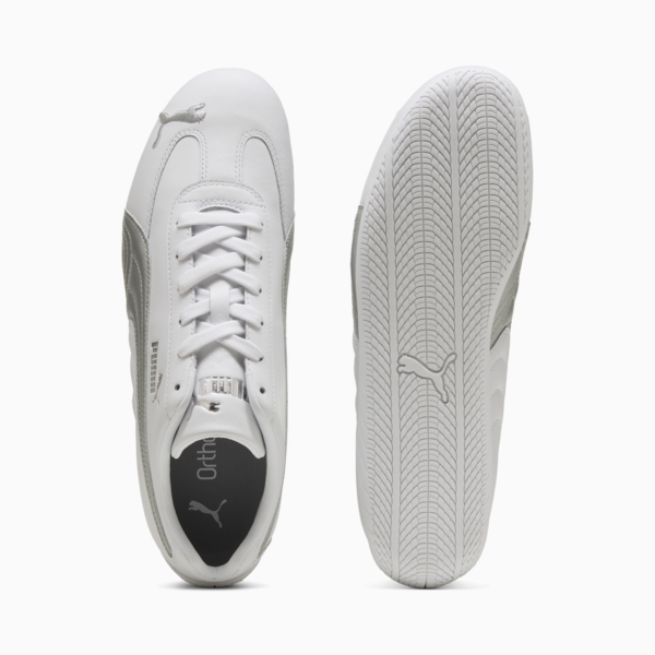Speedcat Leather Sneakers Unisex, PUMA White-PUMA Silver, large-ZAF