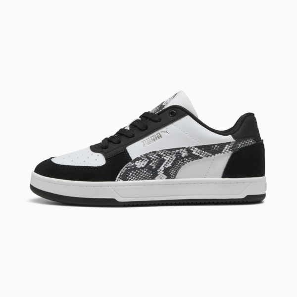 Zapatillas PUMA Caven 2.0 Snake Chic para mujer, PUMA Black-PUMA White-Puma Aged Silver, large-ARG
