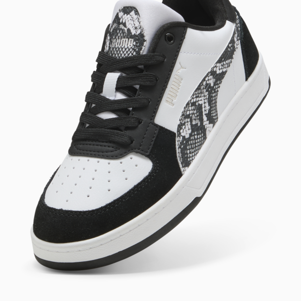 Zapatillas PUMA Caven 2.0 Snake Chic para mujer, PUMA Black-PUMA White-Puma Aged Silver, large-ARG