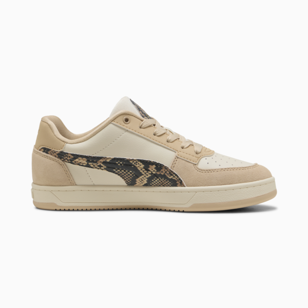 Zapatillas PUMA Caven 2.0 Snake Chic para mujer, Light Sand-Alpine Snow-Gold, large-ARG