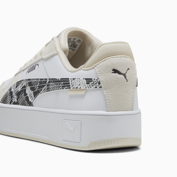 Carina Street Snake Chic Sneakers Women, PUMA White-PUMA Black-Alpine Snow, large-ZAF