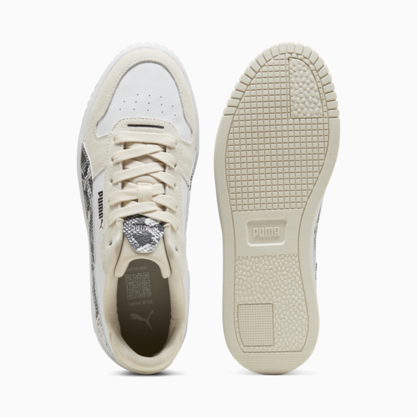 Carina Street Snake Chic Sneakers Women, PUMA White-PUMA Black-Alpine Snow, large-ZAF