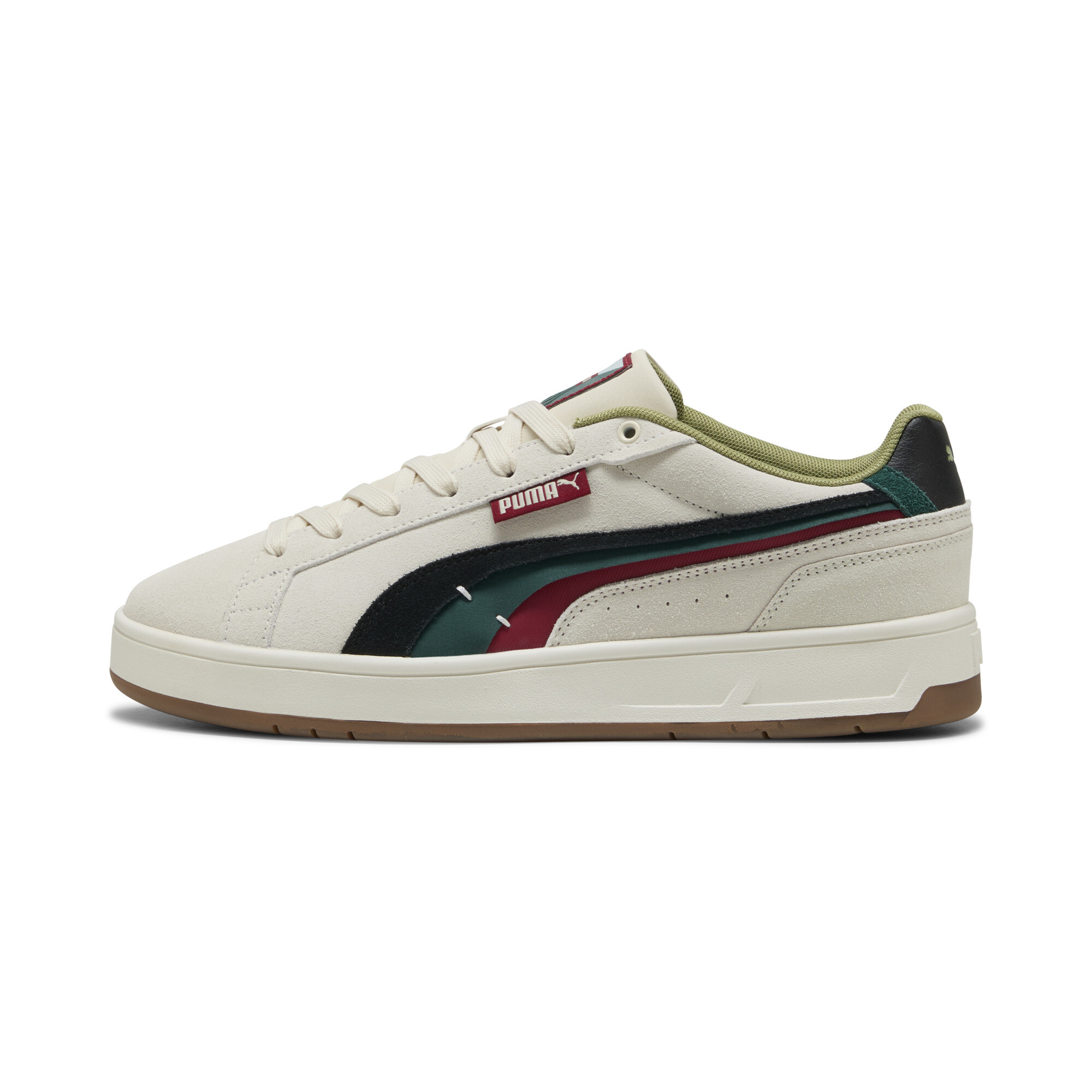 Puma Court Classico Greenside Unisex | Alpine Snow/Black/Dark Myrtle | Größe: 35.5