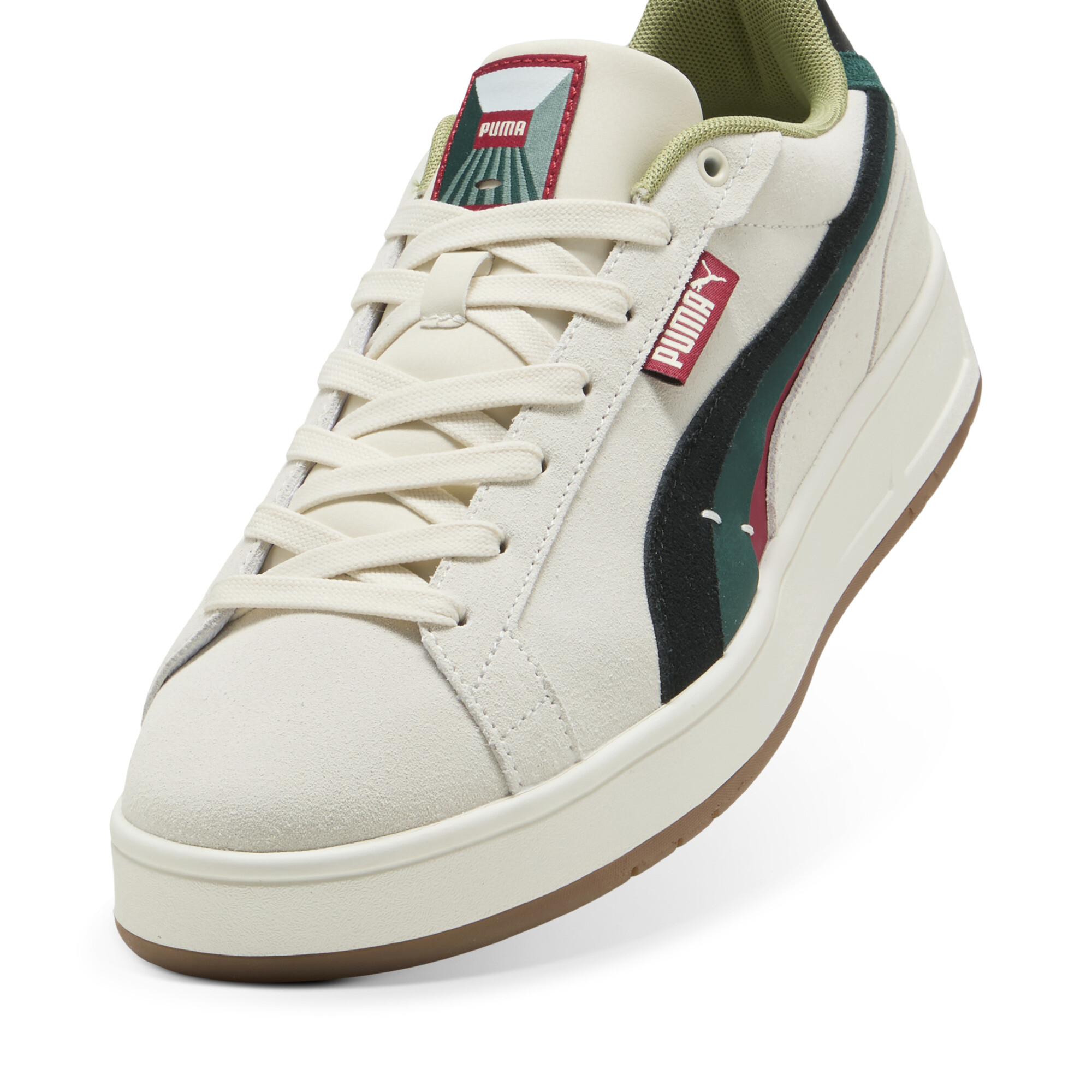 Puma Court Classico Greenside Unisex, White, Size 44.5, Shoes