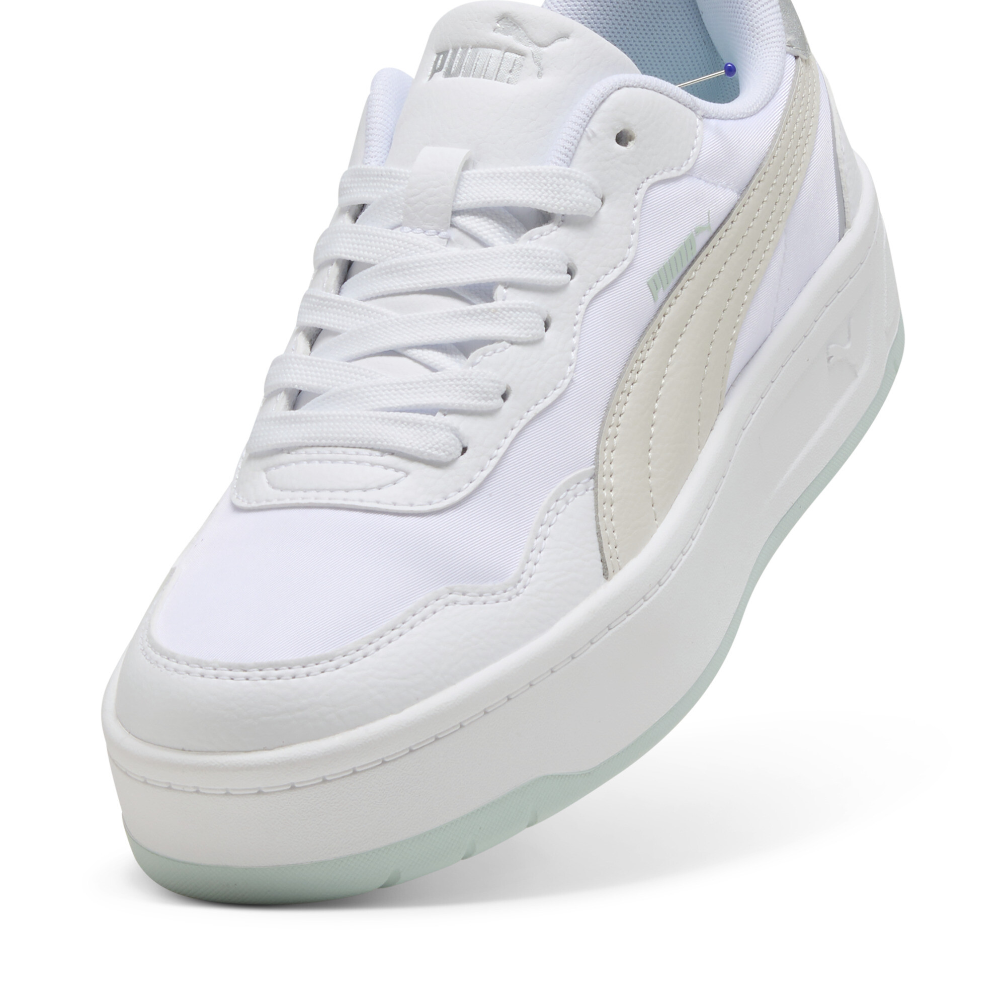 Court Lally Skye Aqua Metallics sneakers voor Dames, Blauw/Grijs/Wit, Maat 41 | PUMA