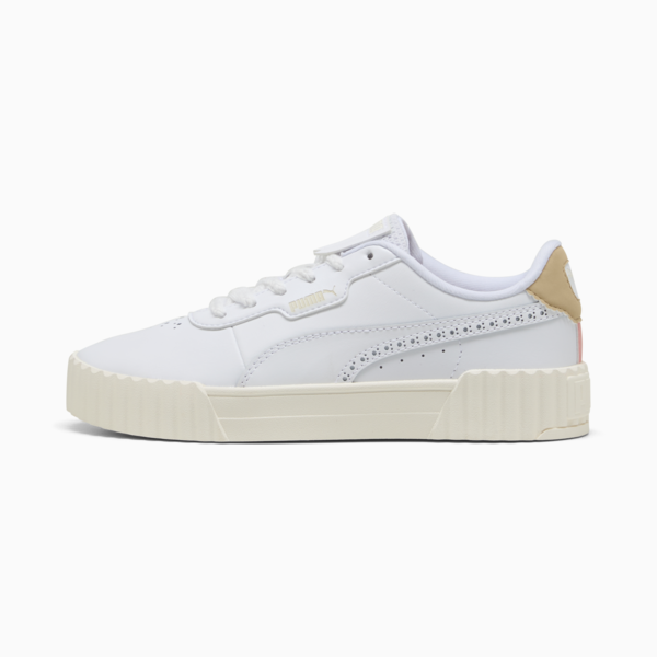 Carina 3.0 Bold Elegance Sneakers Women, PUMA White-Light Sand-Warm White, large-MEX