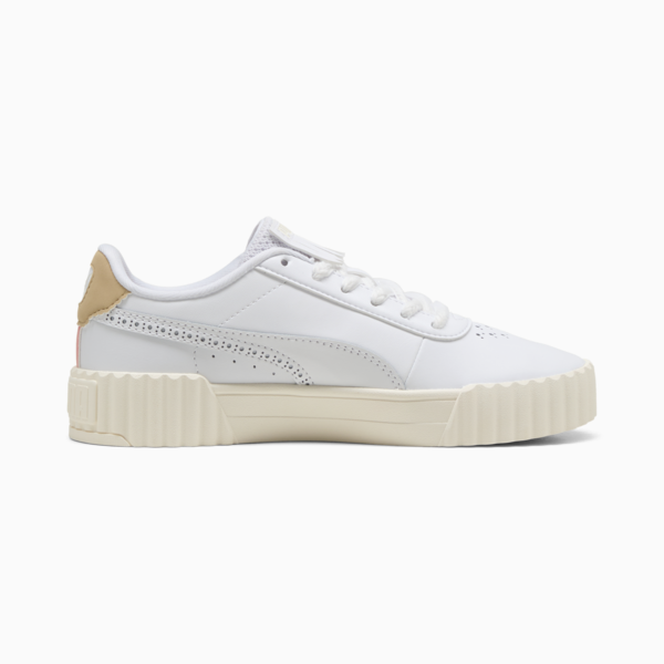 Carina 3.0 Bold Elegance Sneakers Women, PUMA White-Light Sand-Warm White, large-MEX
