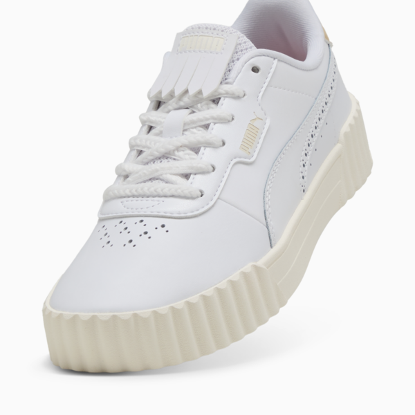 Carina 3.0 Bold Elegance Sneakers Women, PUMA White-Light Sand-Warm White, large-MEX