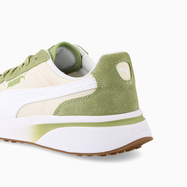 R78 GLANCE Women, Calming Green-Alpine Snow-PUMA White, large-ZAF