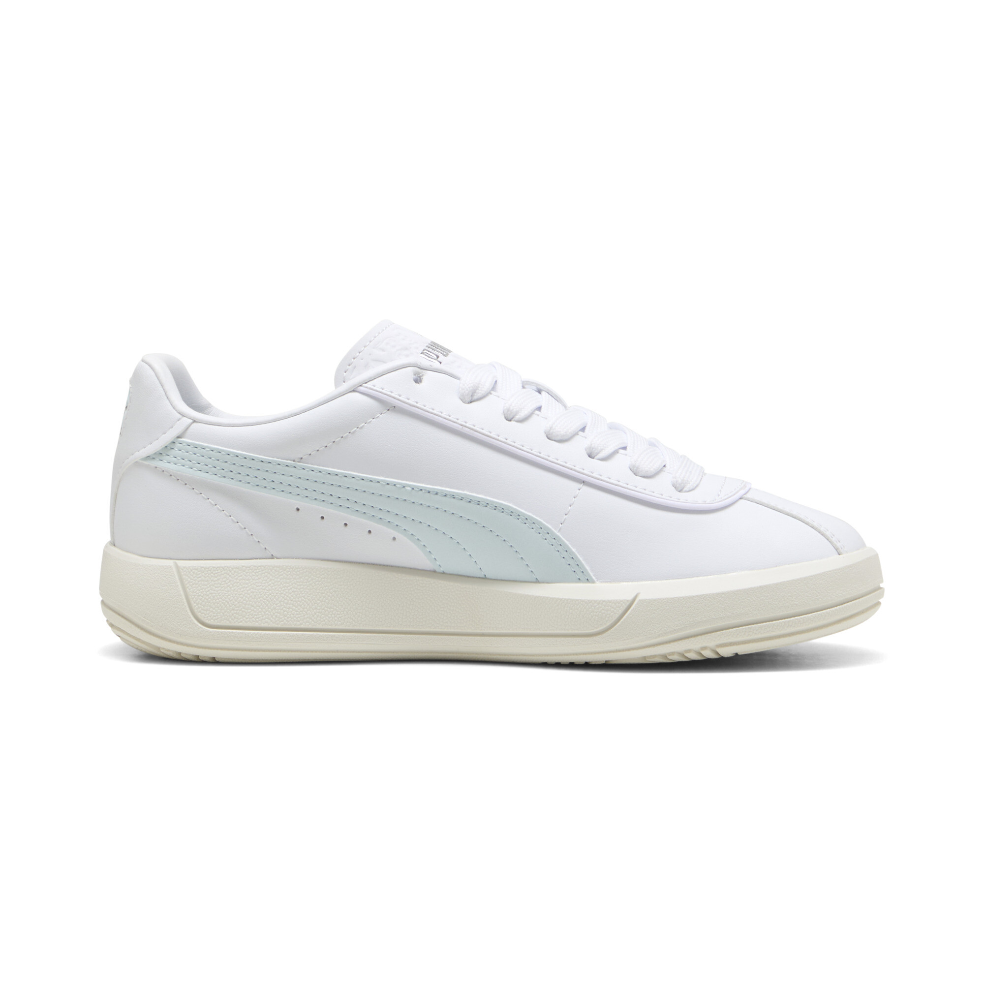 PUMA Club Klassika SL sneakers voor Dames, Wit/Zilver, Maat 38,5 thumbnail 3