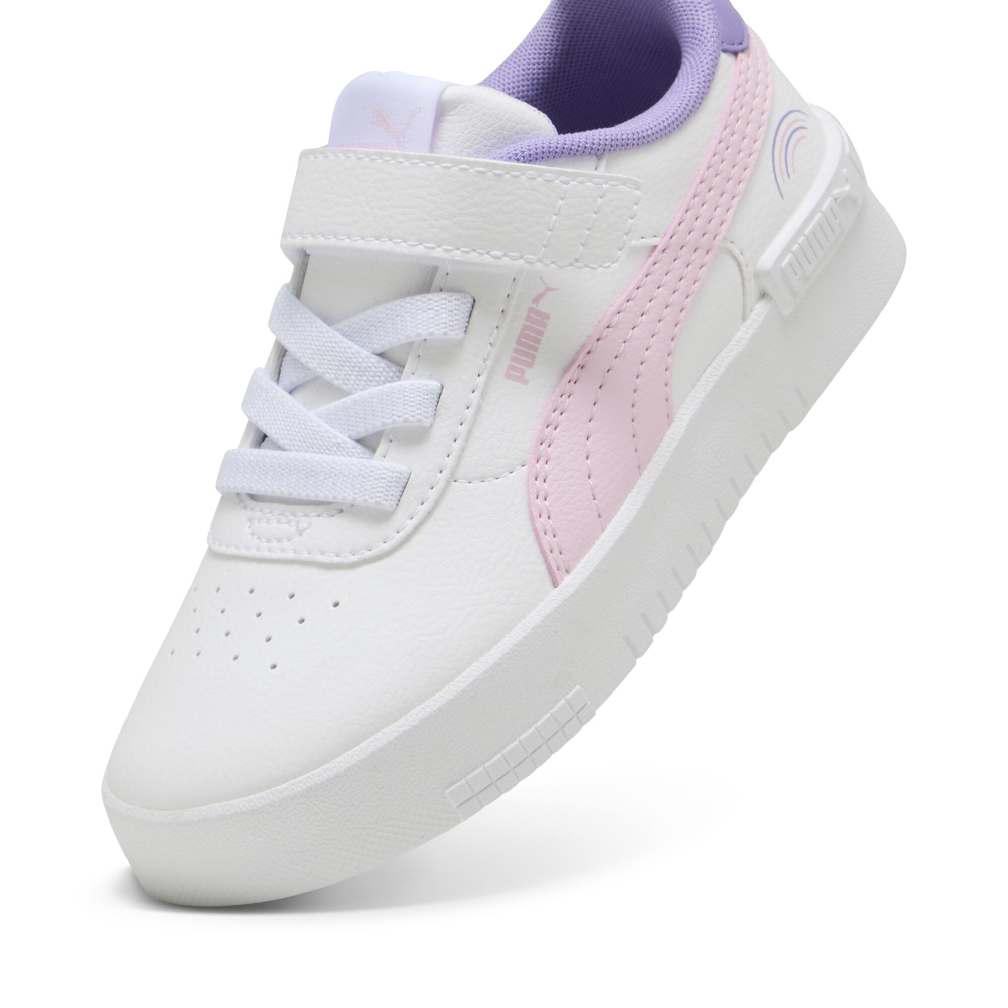 Jola Colorful Rainbow sneakers voor Dames, Roze/Wit, Maat 34,5 | PUMA