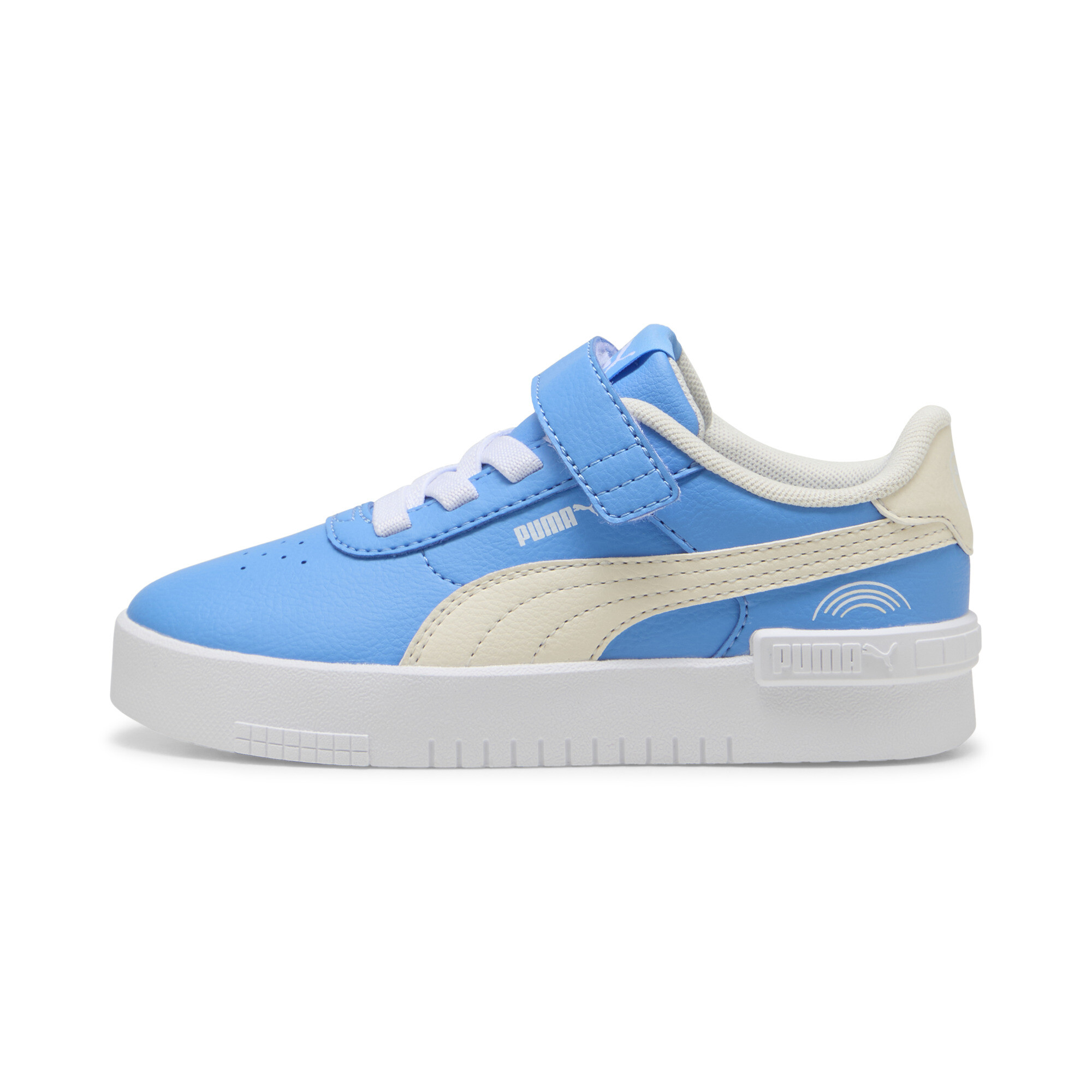 Puma Jola Colorful Rainbow Sneakers Kinder Schuhe | Regal Blue/Pristine/White | Größe: 35