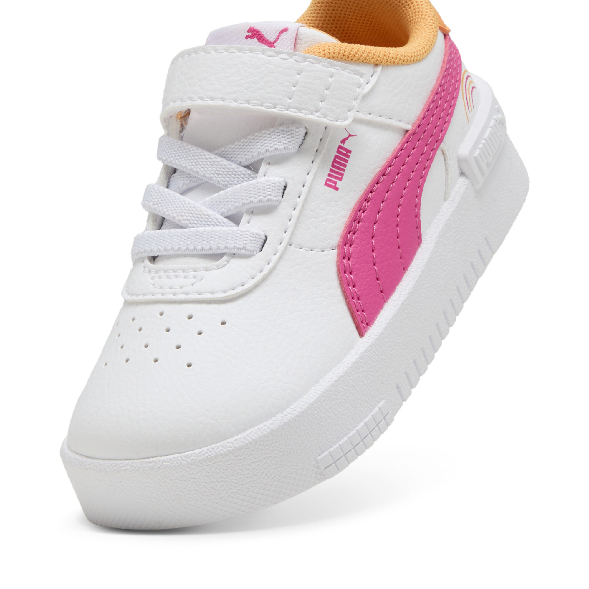 Women's Puma Jola Colorful Rainbow Sneakers Toddlers, White, Size 26, Shoes