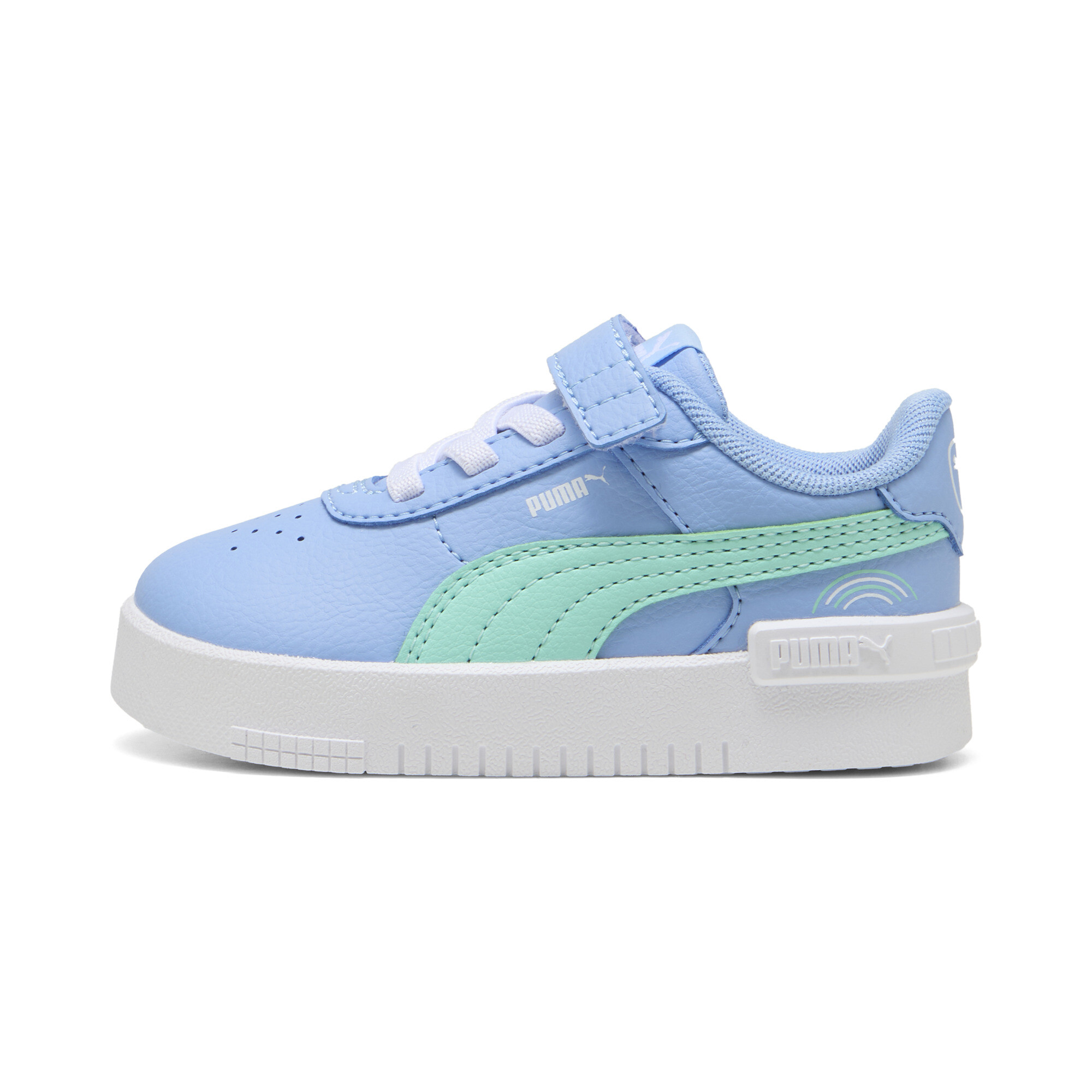 Puma Jola Colorful Rainbow Sneakers Kleinkinder Schuhe Für Damen | Day Dream/Mint/White | Größe: 21