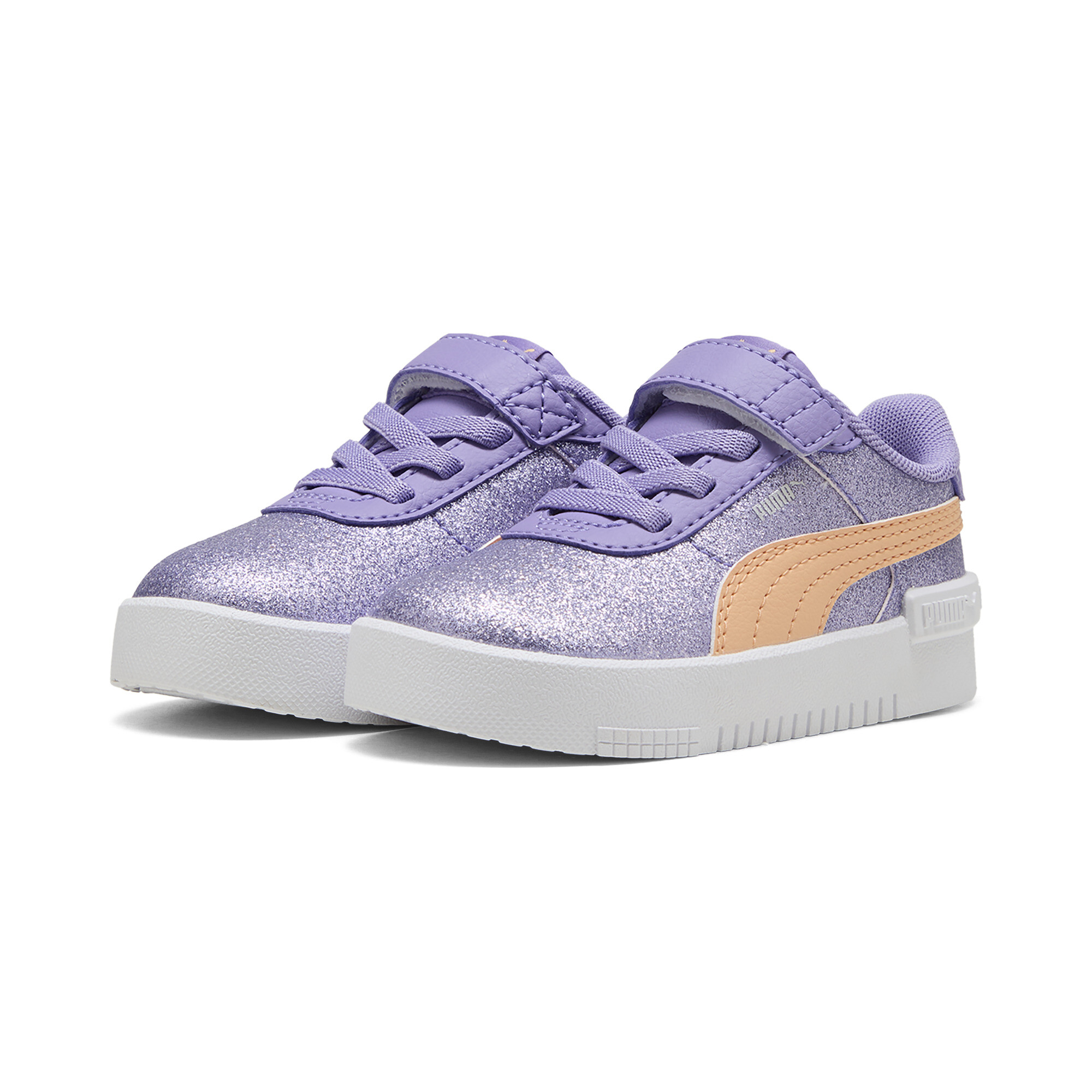 Women's Puma Jola Glitz Glam Sneakers Toddlers, Purple, Size 22, Shoes