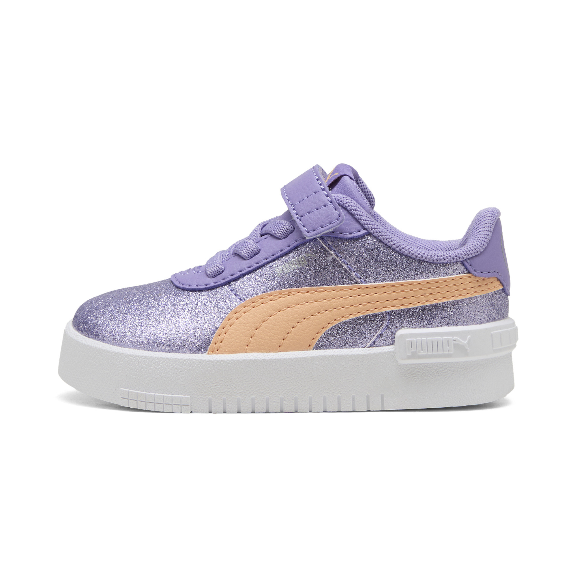 Puma Jola Glitz Glam Sneakers Kleinkinder Schuhe Für Damen | Lavender Alert/Peach Fizz/Silver | Größe: 23