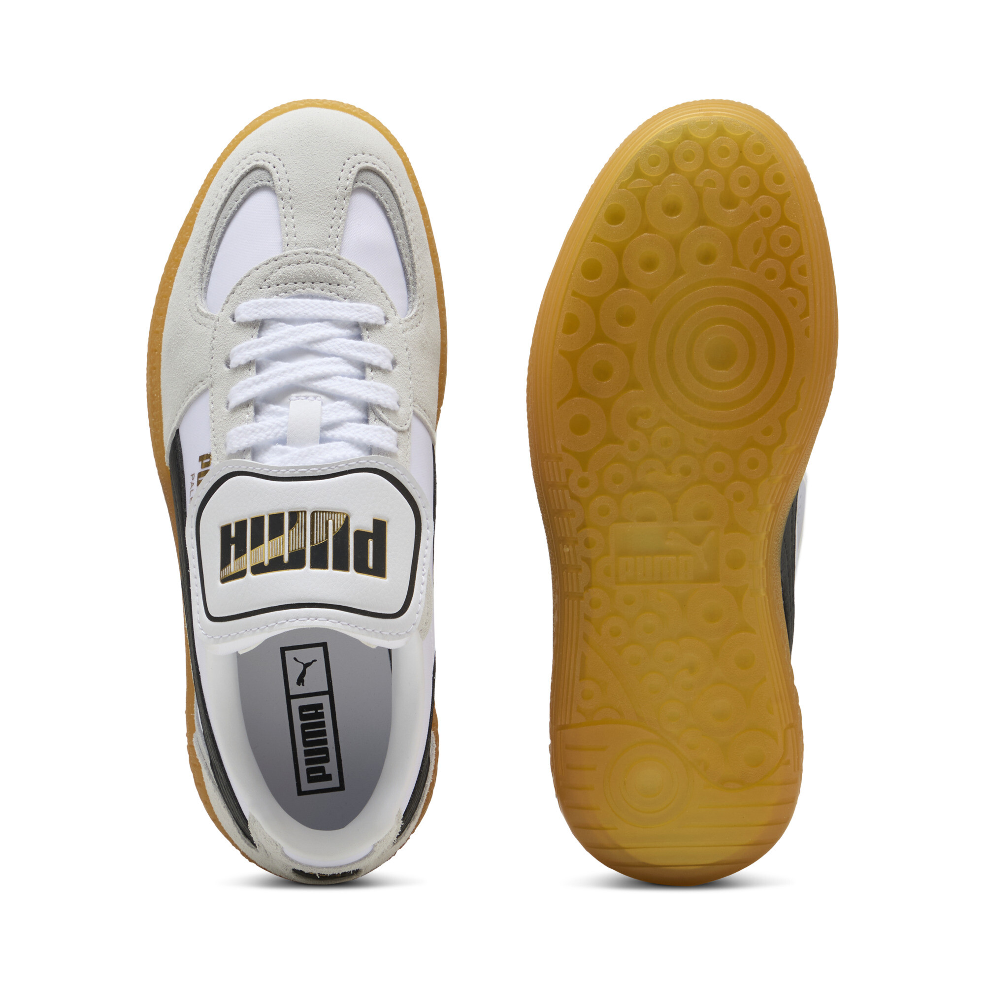 PUMA Palermo Moda Tongue sneakers voor Dames, Zwart/Grijs, Maat 41 thumbnail 4