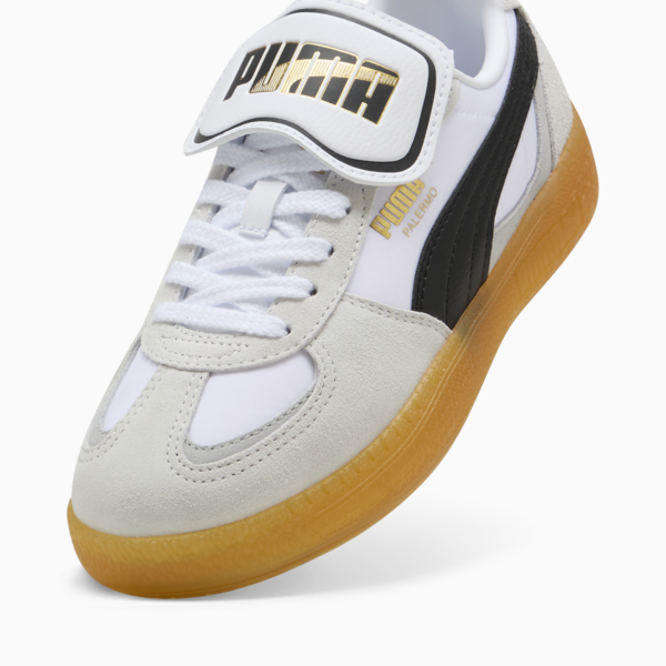 Palermo Moda Tongue Sneakers Women, Feather Gray-PUMA Black, large-ZAF