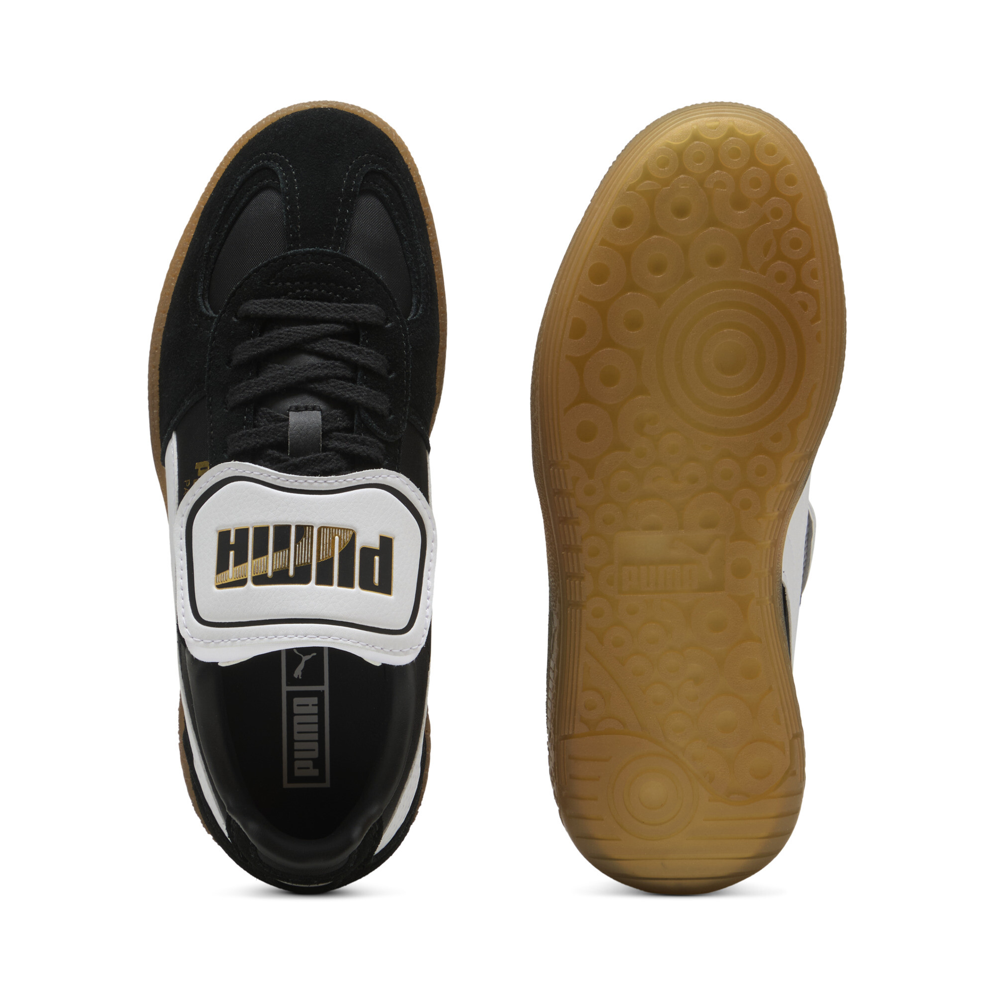 PUMA Palermo Moda Tongue sneakers voor Dames, Zwart/Wit, Maat 42,5 thumbnail 4