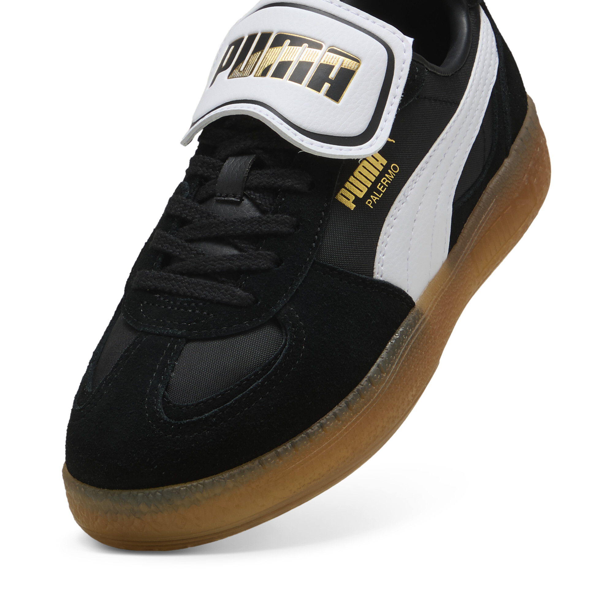 PUMA Palermo Moda Tongue sneakers voor Dames, Zwart/Wit, Maat 42,5 thumbnail 2