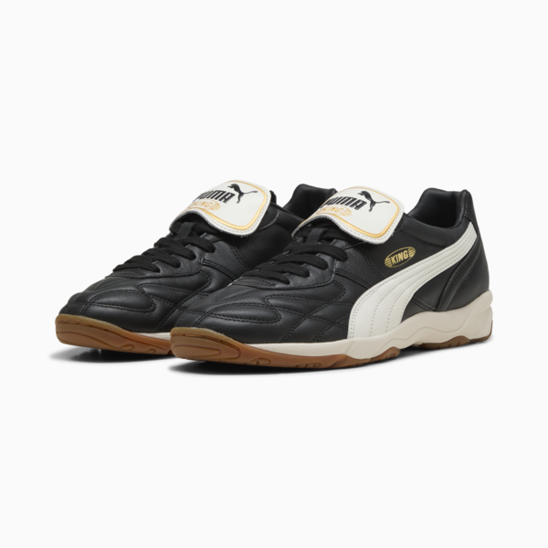King Indoor Sneakers Unisex, PUMA Black-Warm White, large-ZAF