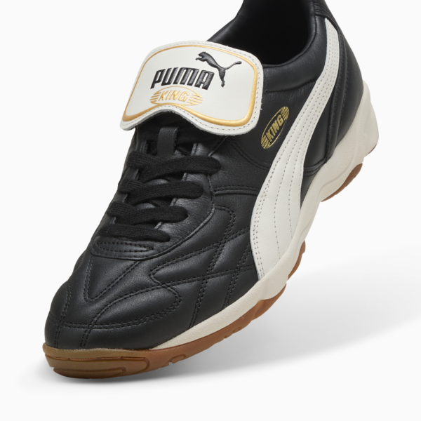 King Indoor Sneakers Unisex, PUMA Black-Warm White, large-ZAF