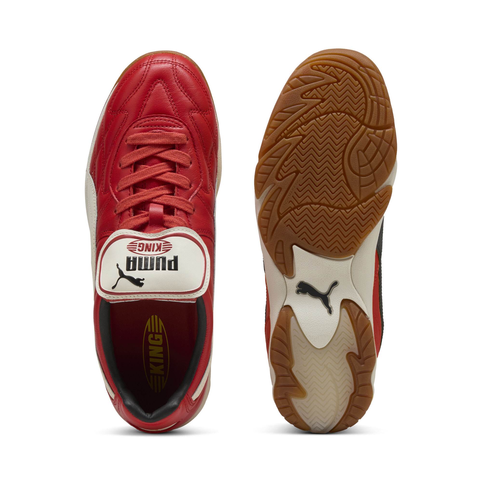 PUMA King Indoor sneakers unisex, Rood, Maat 44,5 thumbnail 4