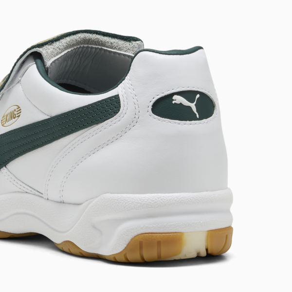 King Indoor Sneakers Unisex, PUMA White-Green Terrain, large-ZAF