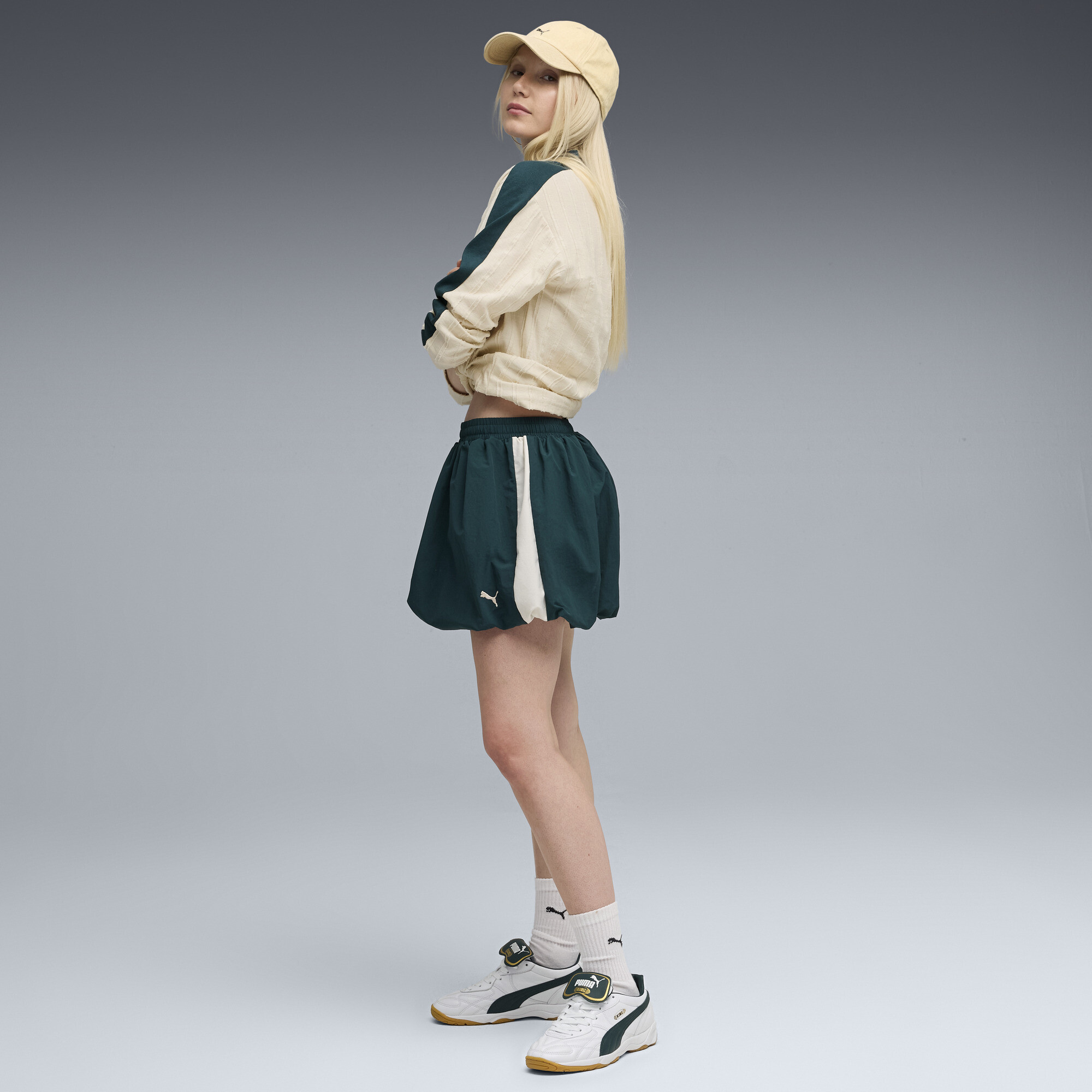 PUMA King Indoor sneakers unisex, Groen/Wit, Maat 39 thumbnail 9