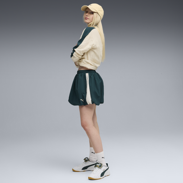 King Indoor Sneakers Unisex, PUMA White-Green Terrain, large-ZAF