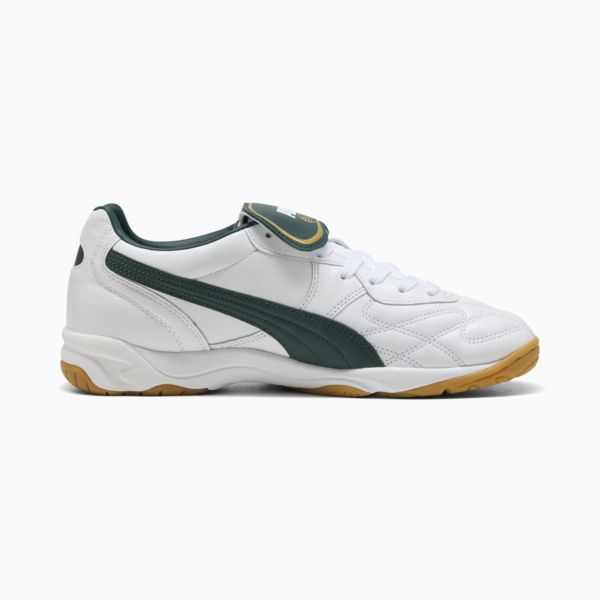 King Indoor Sneakers Unisex, PUMA White-Green Terrain, large-ZAF