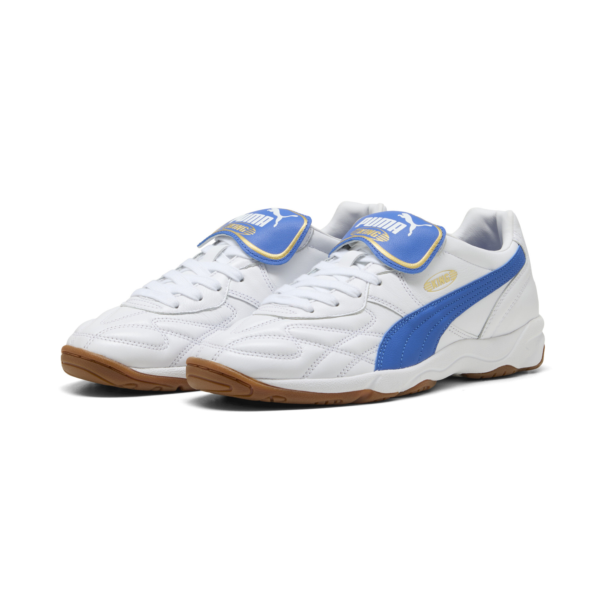 PUMA King Indoor sneakers unisex, Blauw/Wit, Maat 36 thumbnail 6