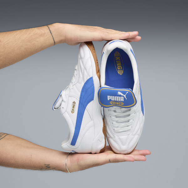 King Indoor Sneakers Unisex, PUMA White-Mountain Blue, large-ZAF