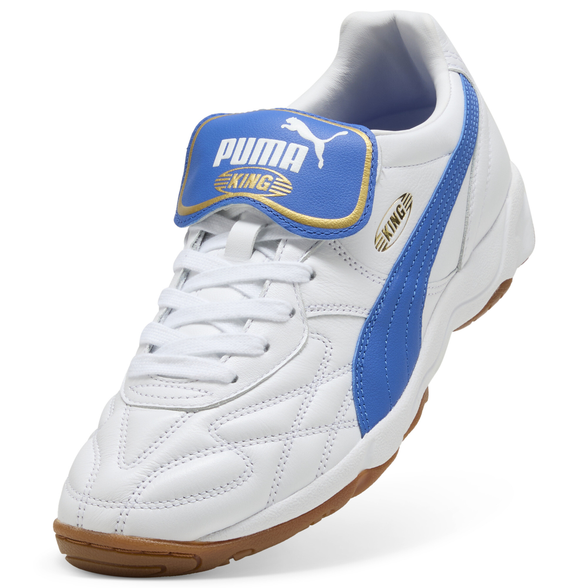 PUMA King Indoor sneakers unisex, Blauw/Wit, Maat 36 thumbnail 2