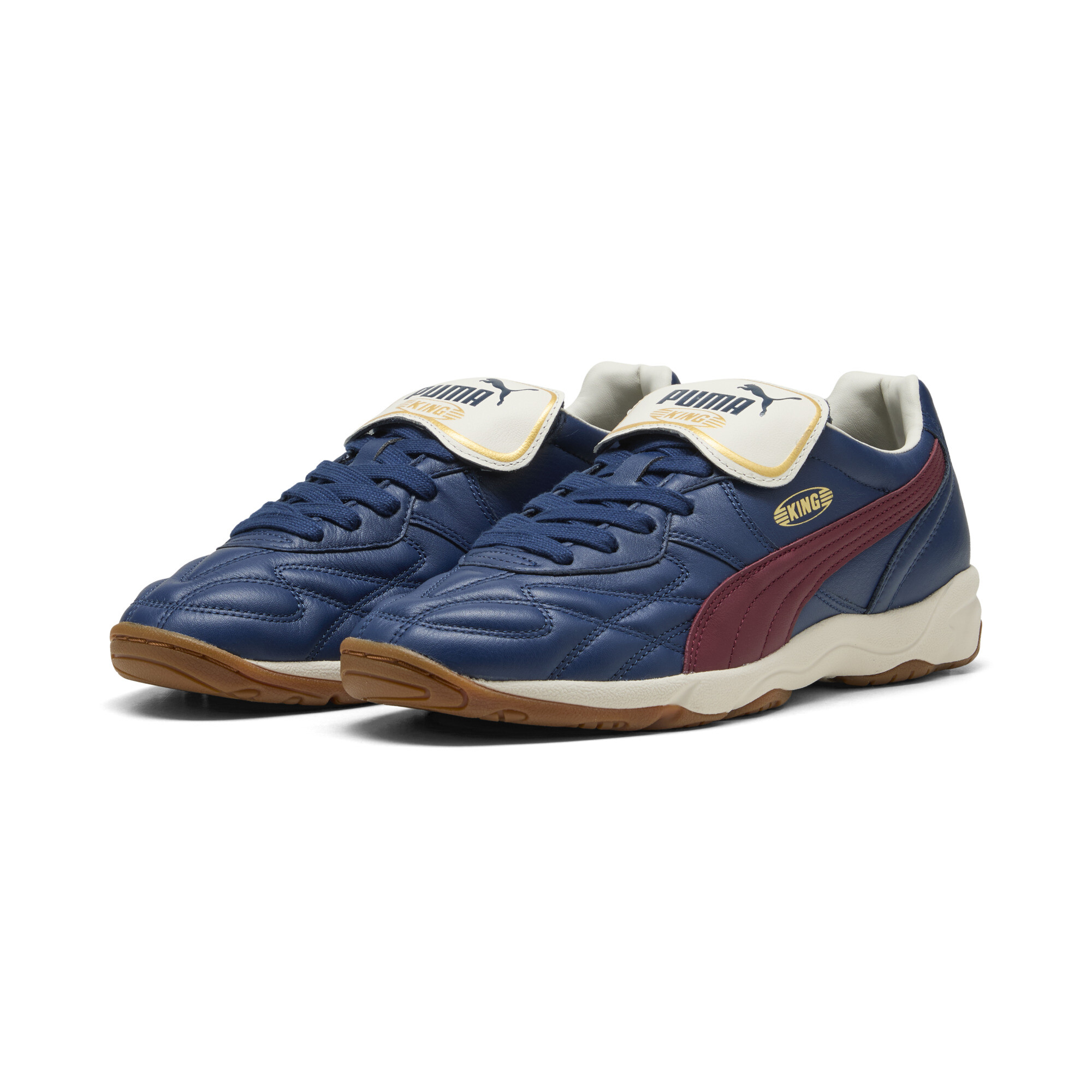PUMA King Indoor sneakers unisex, Blauw/Rood, Maat 41 thumbnail 6