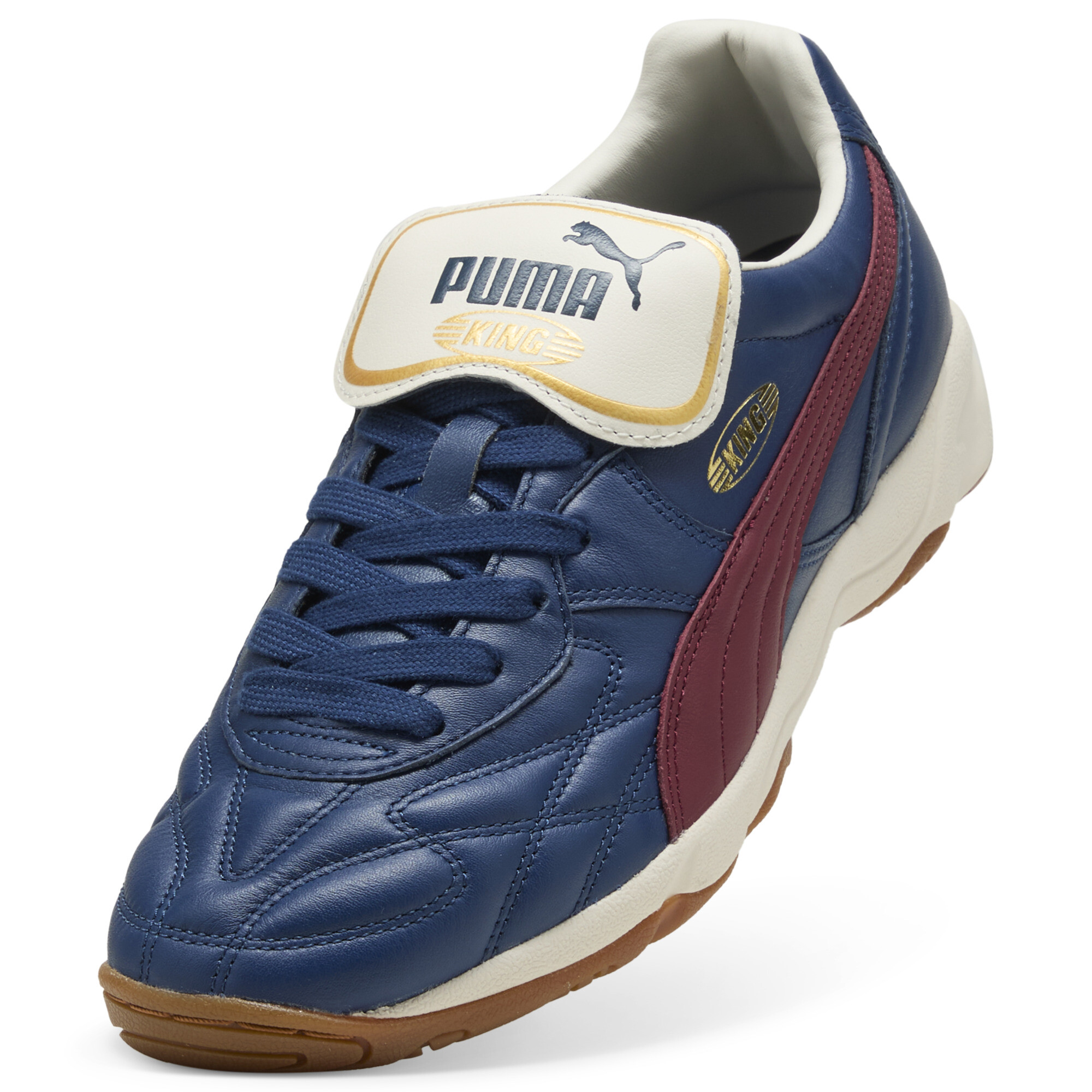 PUMA King Indoor sneakers unisex, Blauw/Rood, Maat 41 thumbnail 2