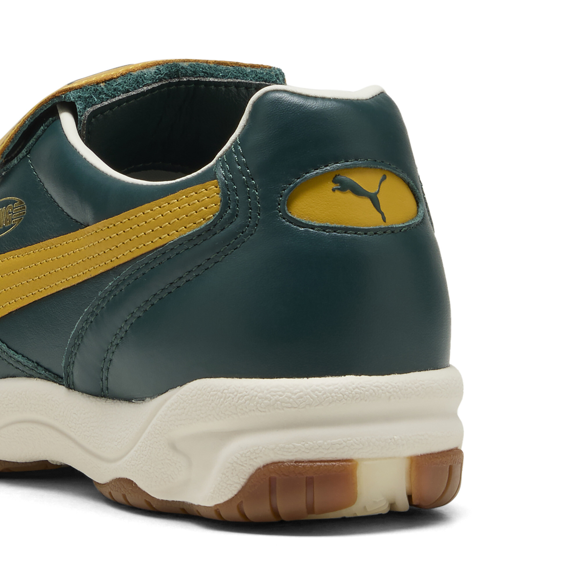 PUMA King Indoor sneakers unisex, Groen/Goud, Maat 39 thumbnail 5