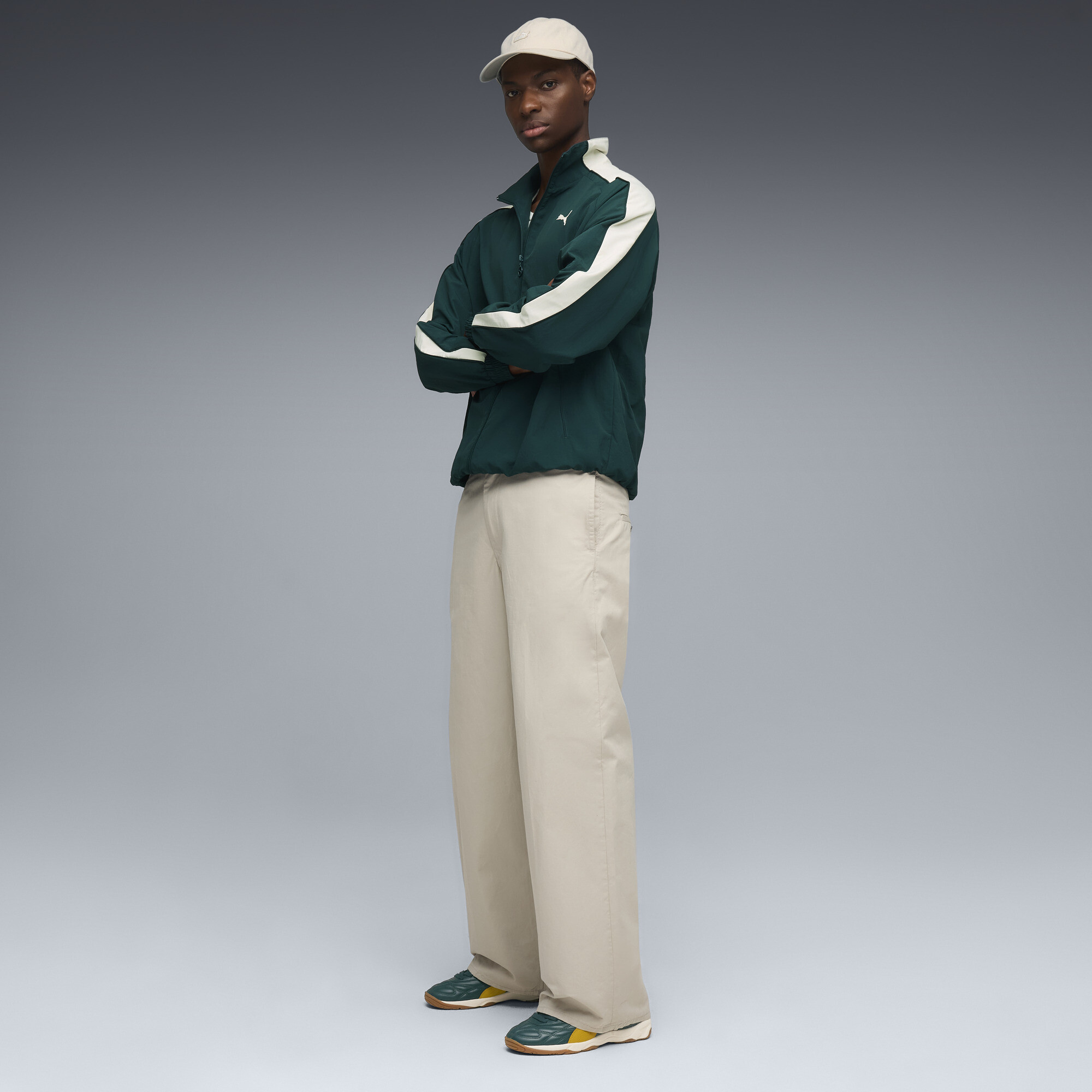 PUMA King Indoor sneakers unisex, Groen/Goud, Maat 39 thumbnail 7