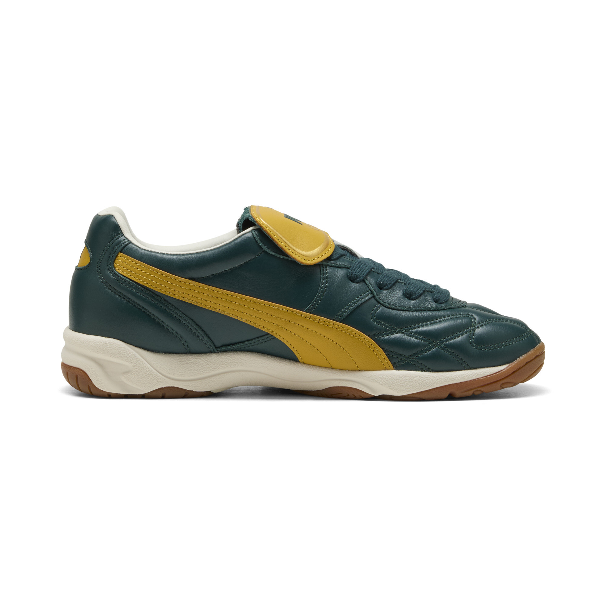 PUMA King Indoor sneakers unisex, Groen/Goud, Maat 39 thumbnail 3