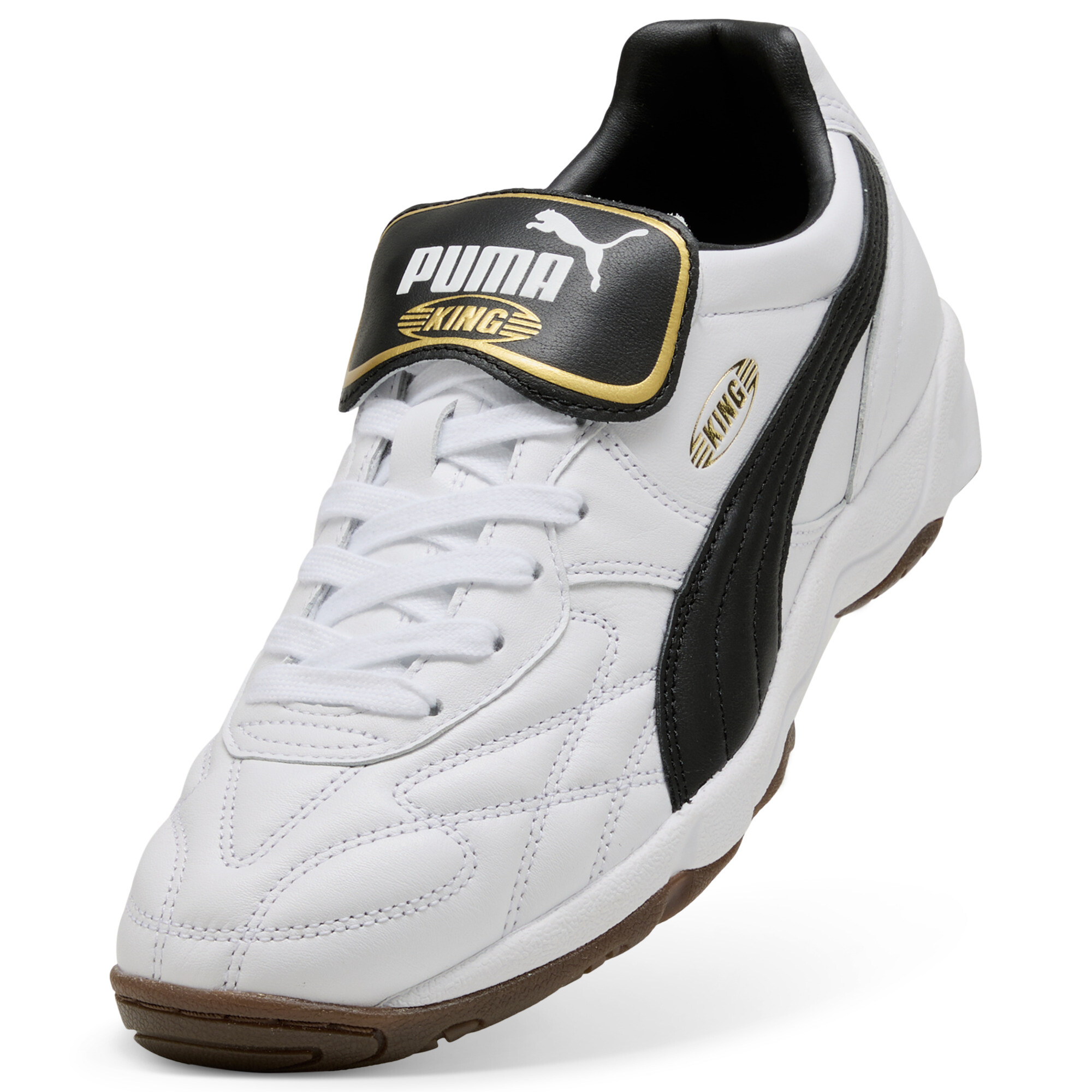 PUMA King Indoor sneakers unisex, Zwart/Wit, Maat 39 thumbnail 2