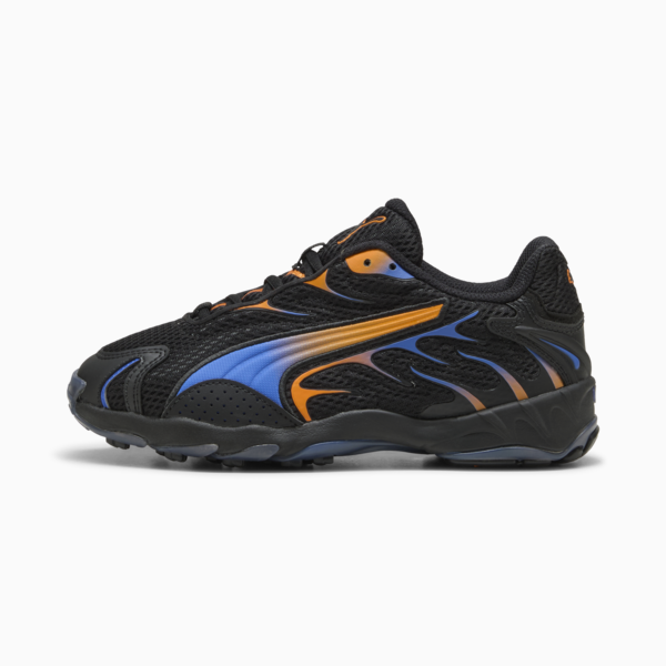 Inhale Sneakers Youth, PUMA Black-Orange Glo, large-ZAF